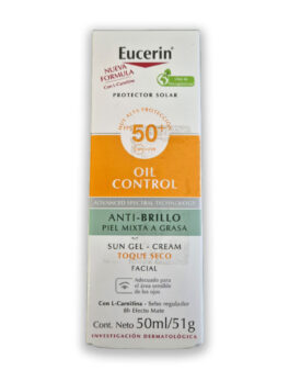 Eucerin Sun Oil Control Gel-Crema Toque Seco FPS 50+ 50 ml