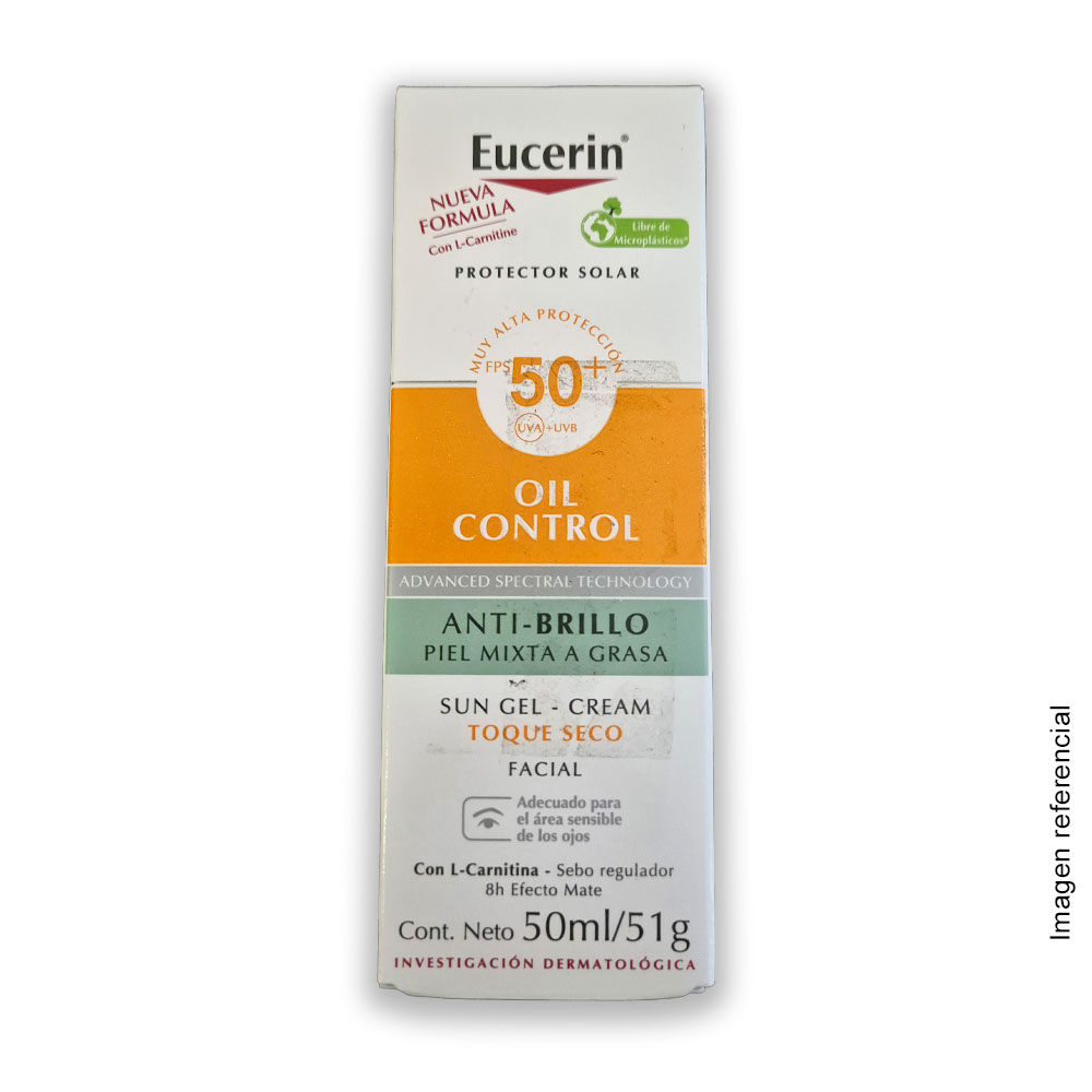 Eucerin Sun Oil Control Gel-Crema Toque Seco FPS 50+ 50 ml